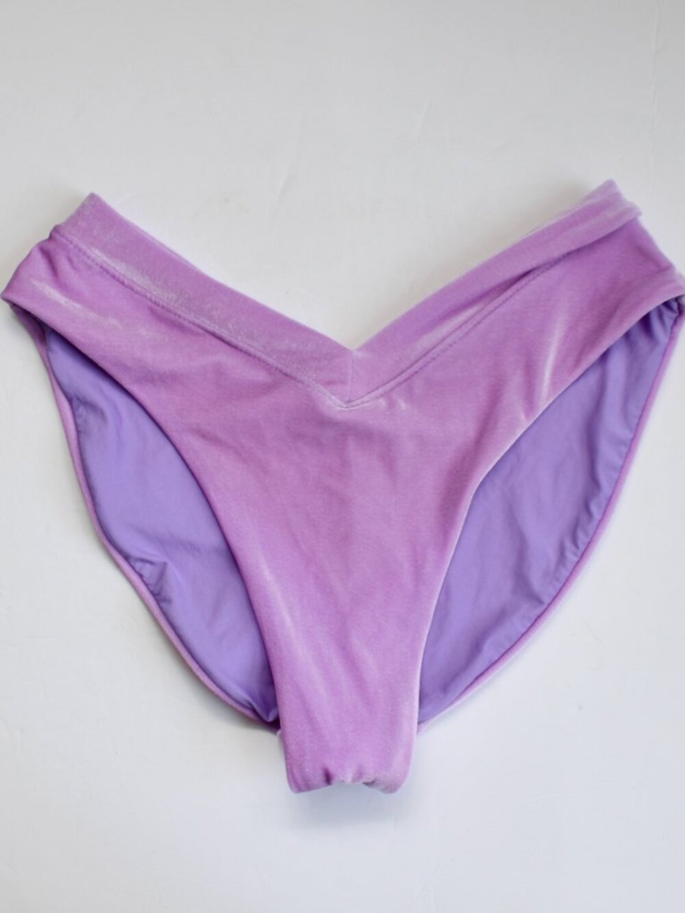 OneOne Kameron Velvet Violet-Jesse Lilac Purple Bikini Bottom Size Small